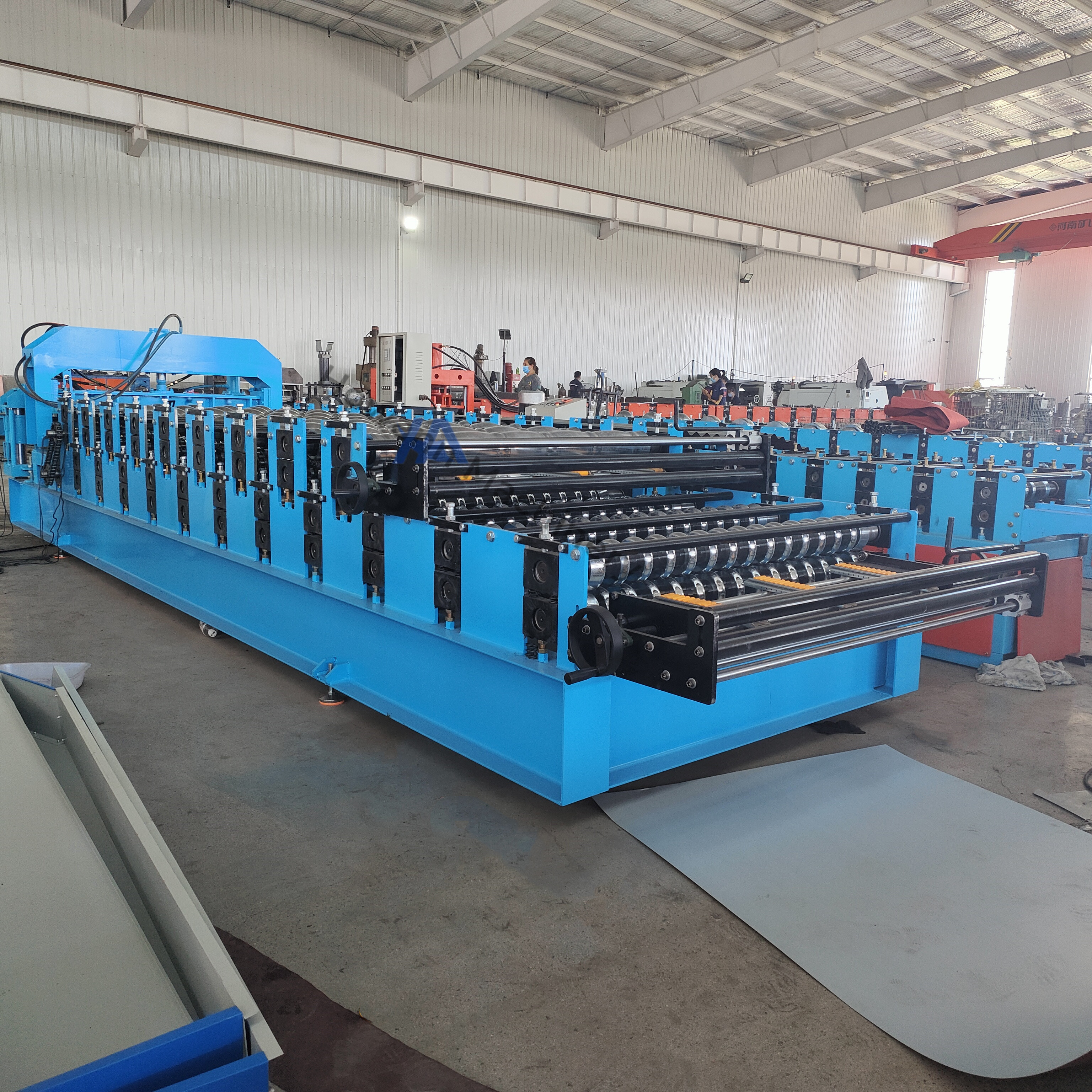 China Supplier Metal Roofing Panel Sheet Roll Forming Machine Profiling Tiles Making Machine For Building Material Machinery