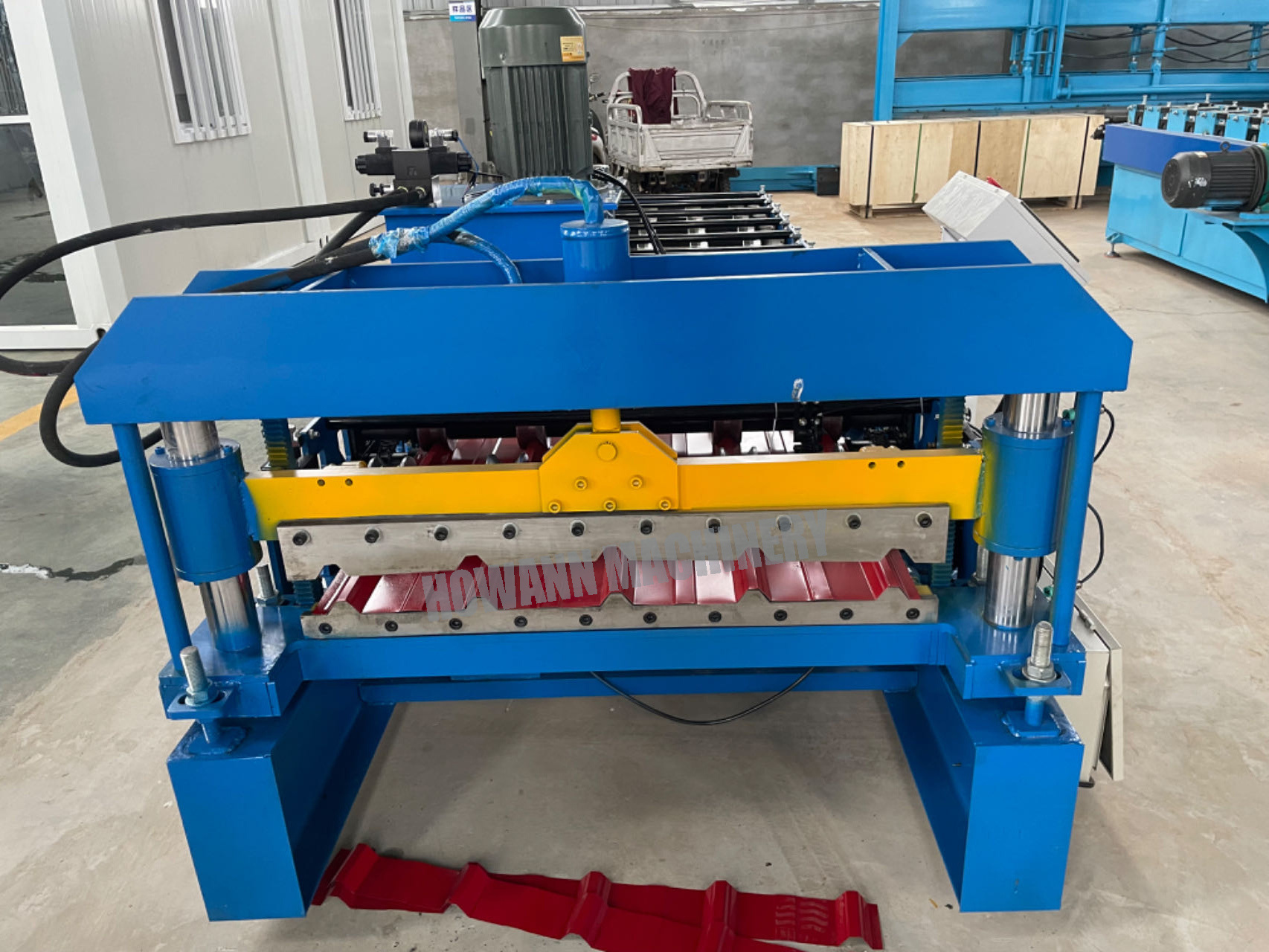 Concrete Slab Roofing Machine Tile Panel Sheet Rolling Roll Forming Machine Used Metal for R Panel