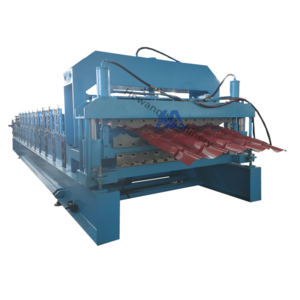 China Supplier Metal Roofing Panel Sheet Roll Forming Machine Profiling Tiles Making Machine For Building Material Machinery