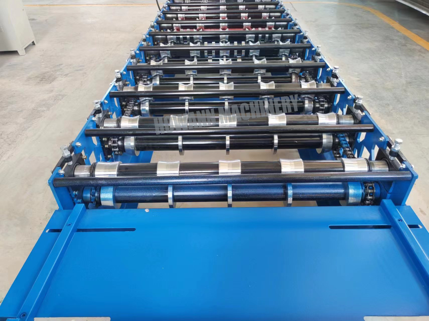 Concrete Slab Roofing Machine Tile Panel Sheet Rolling Roll Forming Machine Used Metal for R Panel