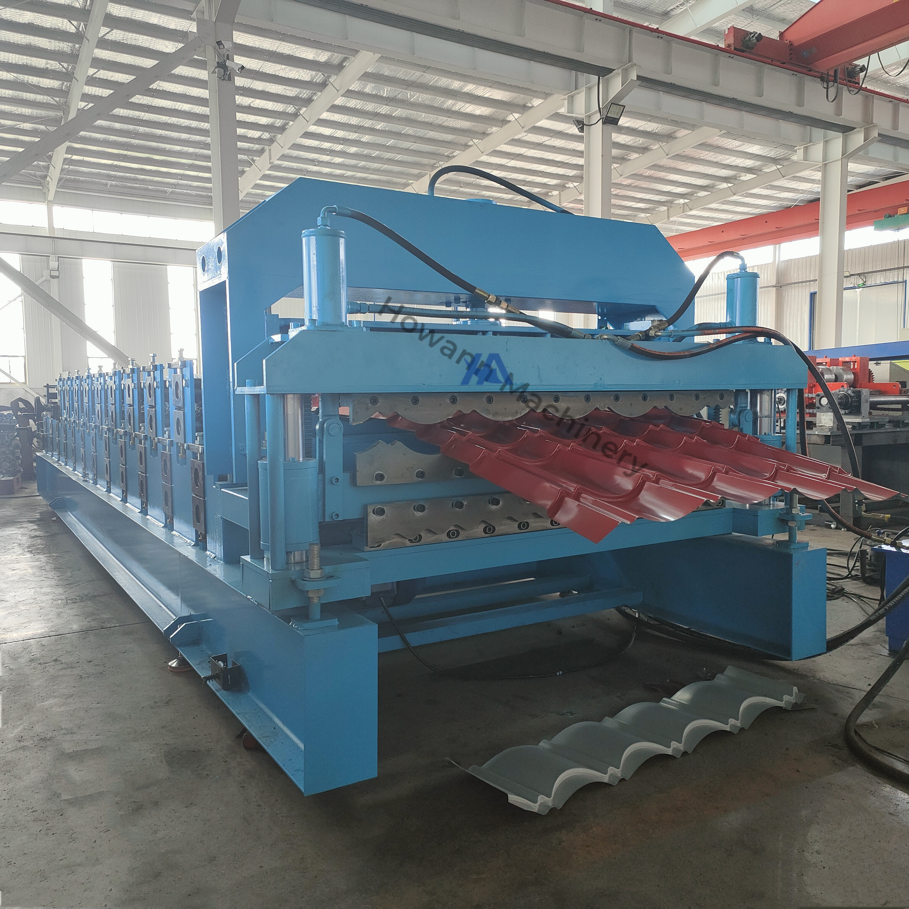 China Supplier Metal Roofing Panel Sheet Roll Forming Machine Profiling Tiles Making Machine For Building Material Machinery