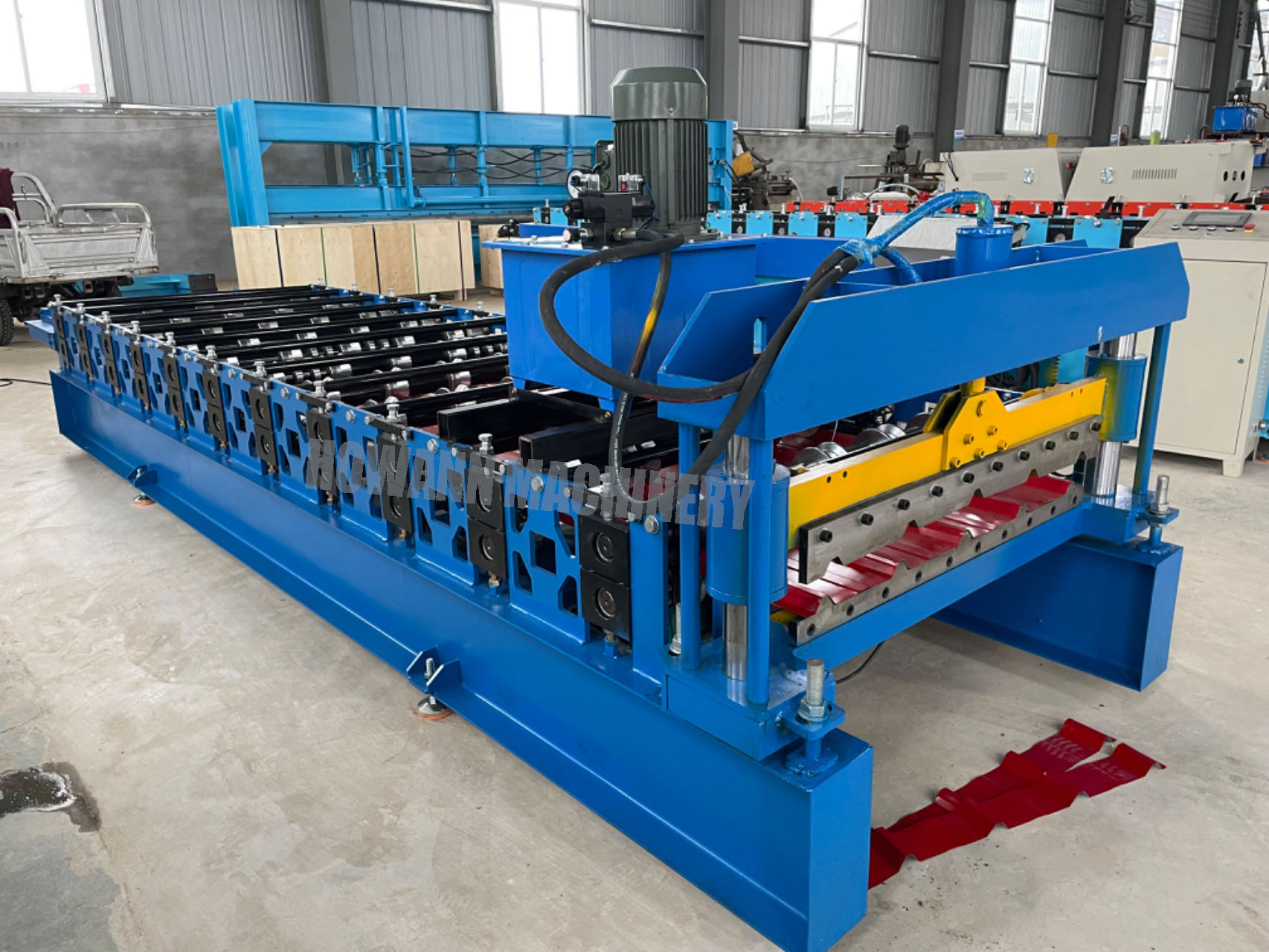 Concrete Slab Roofing Machine Tile Panel Sheet Rolling Roll Forming Machine Used Metal for R Panel