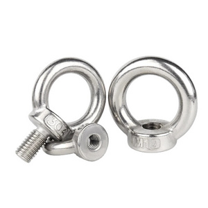 Eye Bolt 304 Stainless Steel Marine Lifting Eye Screws Ring Loop Hole for Cable Rope Eyebolt Stainless Steel Eye Bolt Lifting Ey