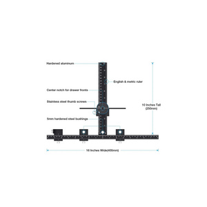 Cabinet Hardware Jig Aluminum Alloy Adjustable Template for Quick and Accurate Installation Door Drawer Knob Pull Handle Drill