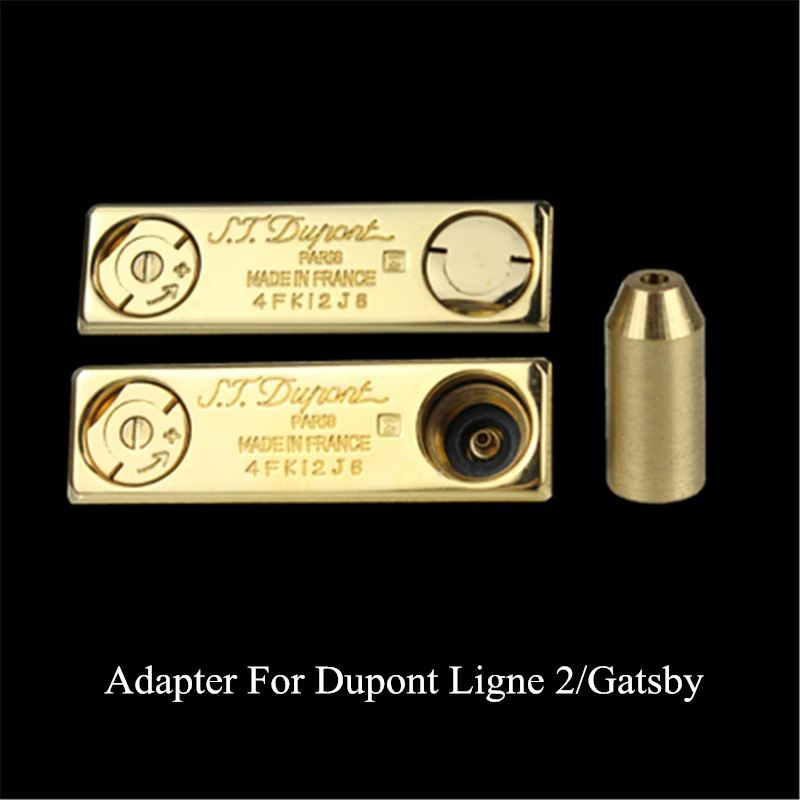 Gas Refill Adapter For Dunhill Dupont & Other Famous Petrol Lighters Reusable Special Inflatable Head Brass Nozzle Copperheads