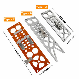 Aluminum alloy square positioning clamp for electric circular saw guide rail, 90 degree angle stop plate for woodworking