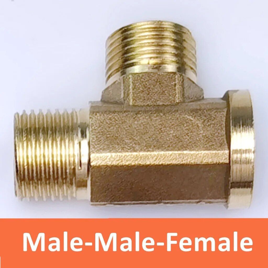 Pneumatic Plumbing Brass Pipe Fitting Male/Female Thread 1/8