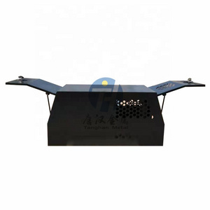 700*1780*850MM black Customized double lids flat alloy alu outdoor Half hunting dog box/Half Dry Box for ute part-tray canopy