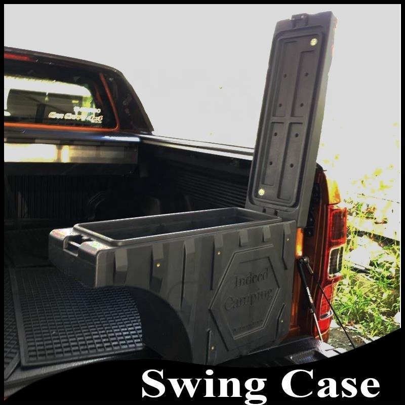 Heavy Duty Plastic Toolbox  Storage Tool Box Swing Case For Pickup Truck Bed With Lock