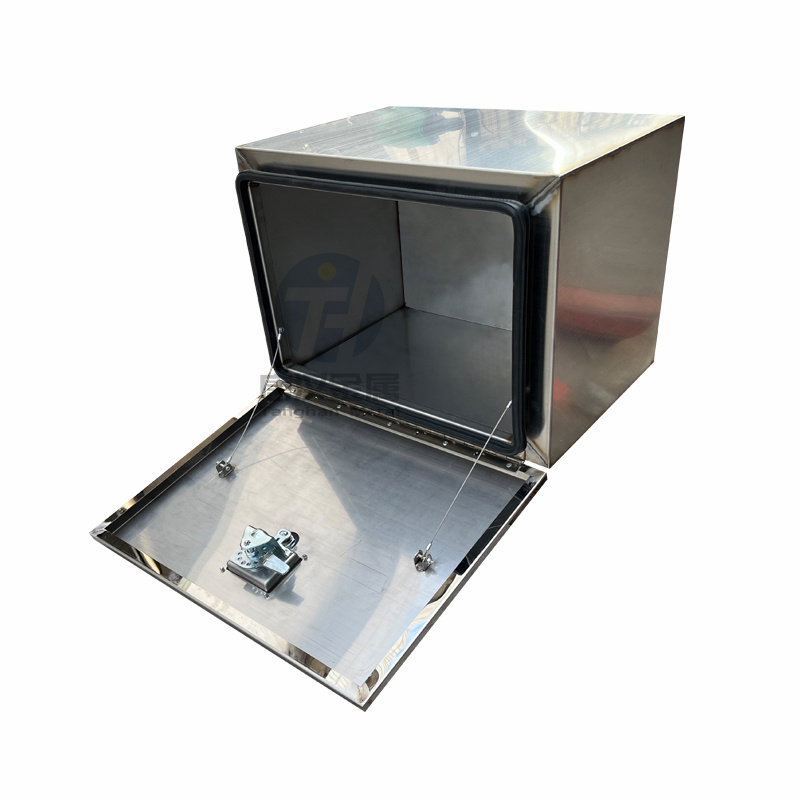 Guangdong Foshan TangHan Oem Ute body 304 stainless steel metal truck tool box with 8k mirror surface door