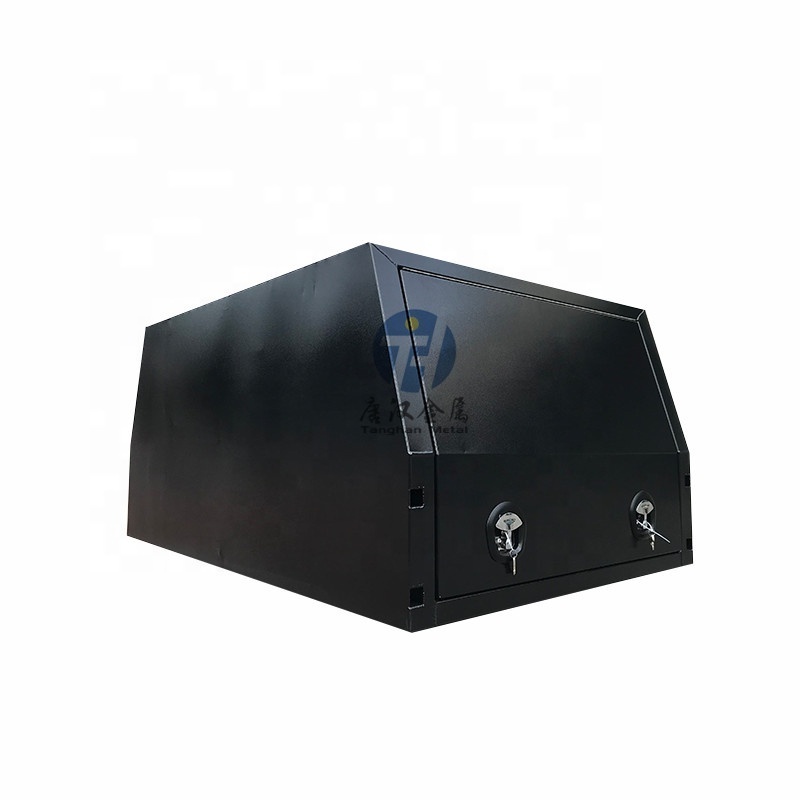 1200*1770*860mm Jack Off black powder coated flat alloy Aluminum Ute truck trailer canopy Toolbox Gull wing with 2doors