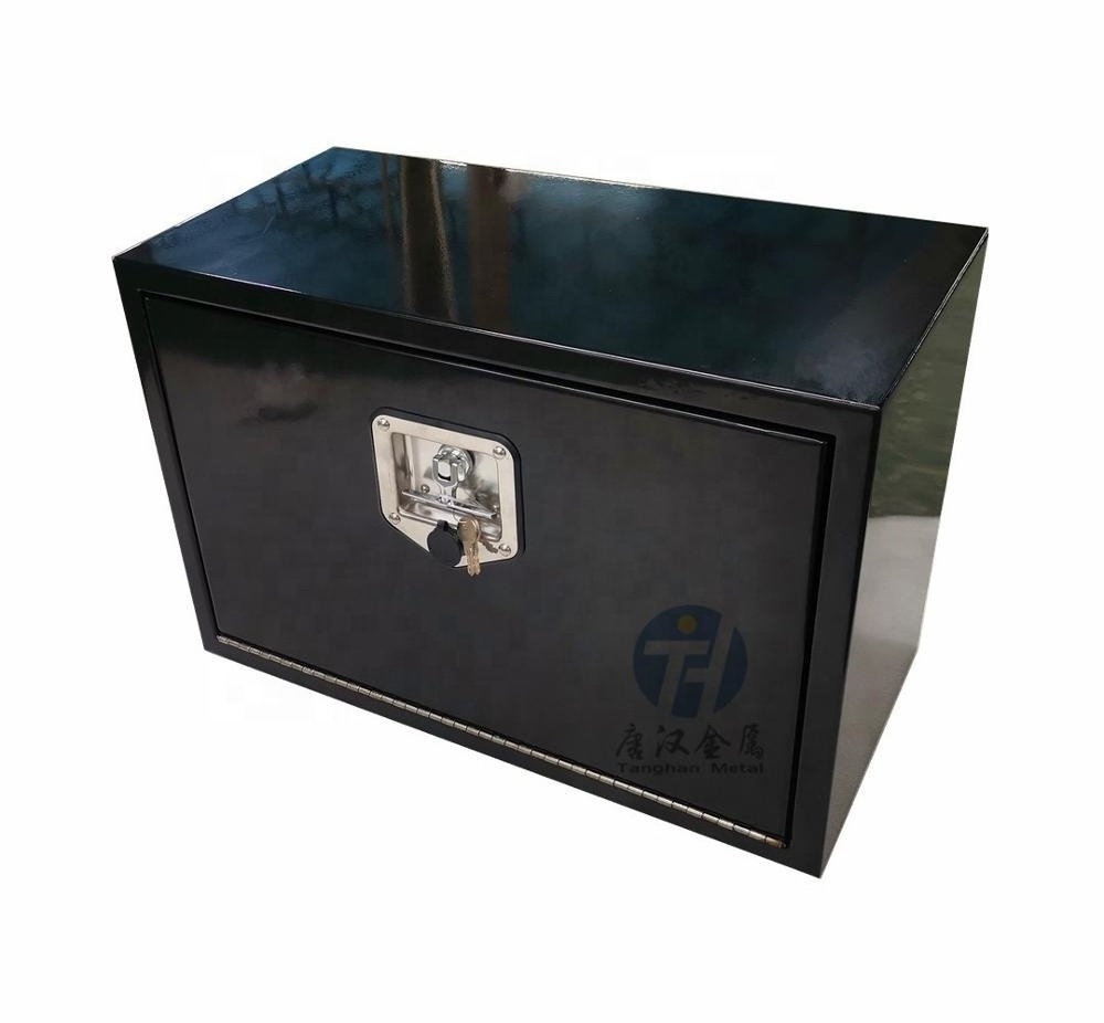 Wholesale heavy duty waterproof Steel Truck Tool Boxes Chests with stainless steel T-handle lock