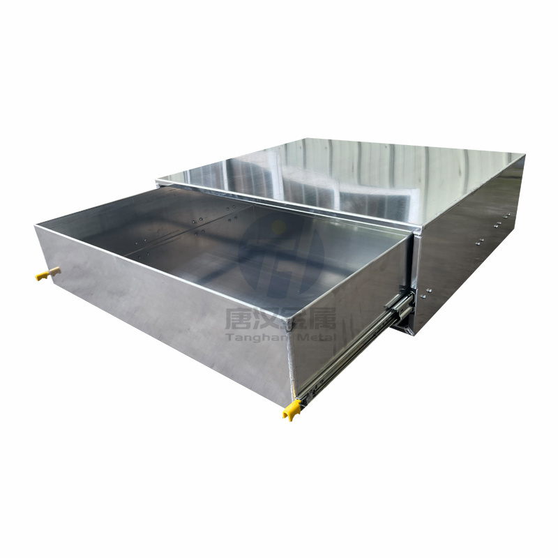 Custom Aluminum drawer Toolbox Canopy Camper heavy duty cargo drawer with lock