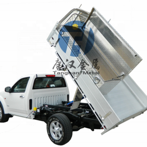 custom flat alloy and checker plate board ute tray aluminum and canopy for Hilux/Ford ranger/BT50