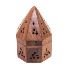 Inch Temple Wooden Charcoal/Cone Burner Marble Incense Holder Black Color Incense Burner Stand marble incense holder