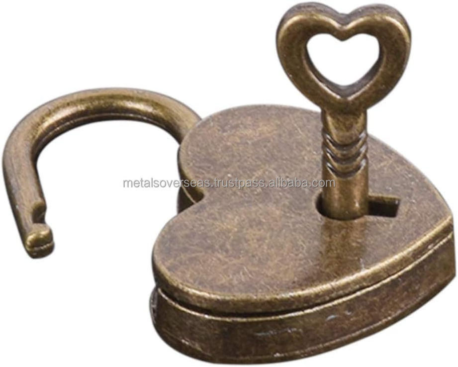 Brass Lion Lock with Stone Decoration MANUFACTURER OF INDIAN ANTIQUE BRASS PAD LOCK