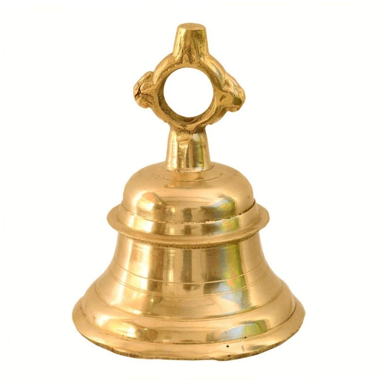 bulk supplier Brass Hanging Bell with Chain Brass Hanging Bell Ghanti Home Decor  Door Decor  Pooja Accessories