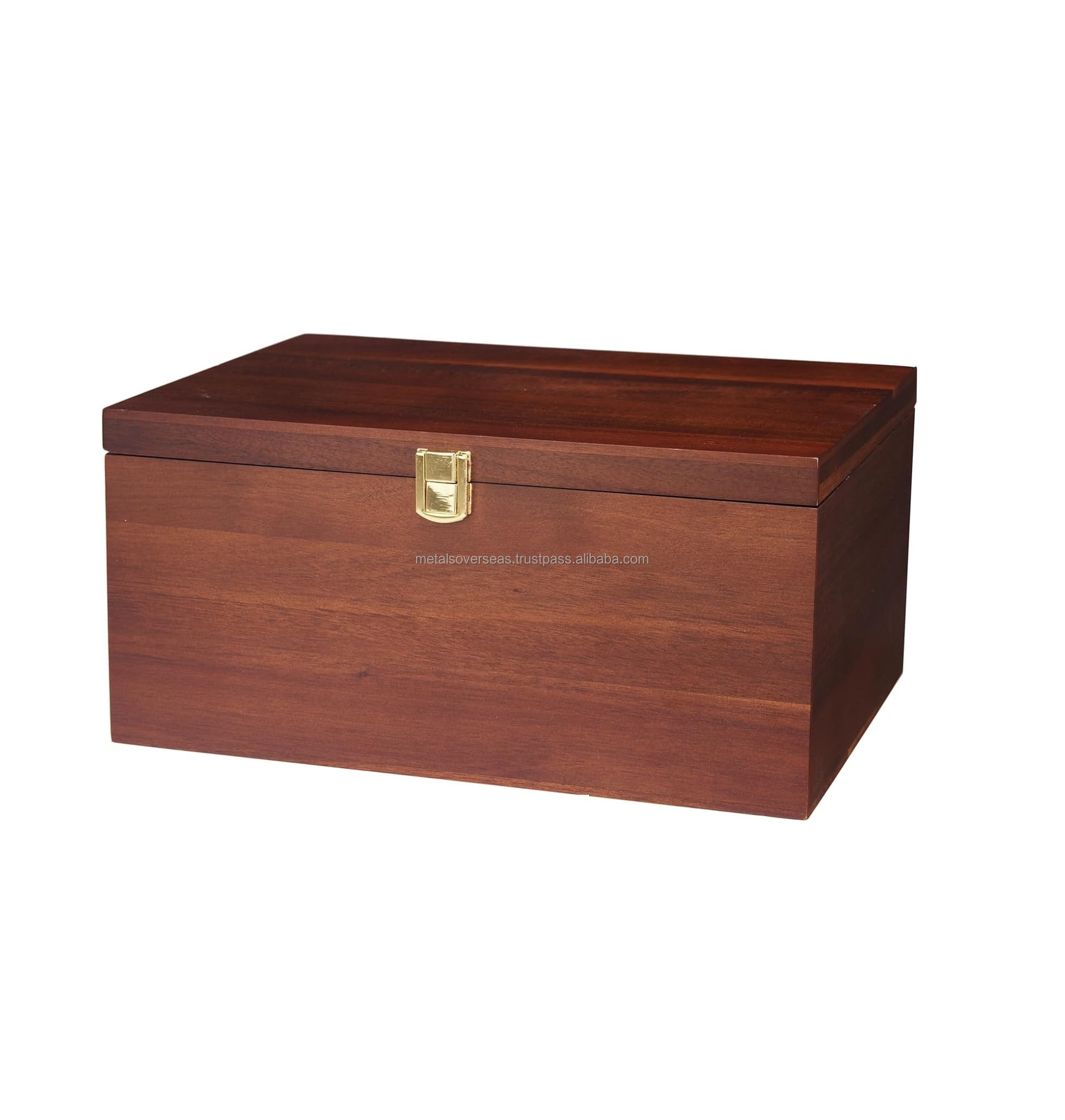 Large Wooden Storage Box Box with Lid for Home Decor Ideal for Keepsakes Trinkets Jewelry 12.5x9.4x6.1 IN