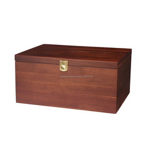 Large Wooden Storage Box Box with Lid for Home Decor Ideal for Keepsakes Trinkets Jewelry 12.5x9.4x6.1 IN