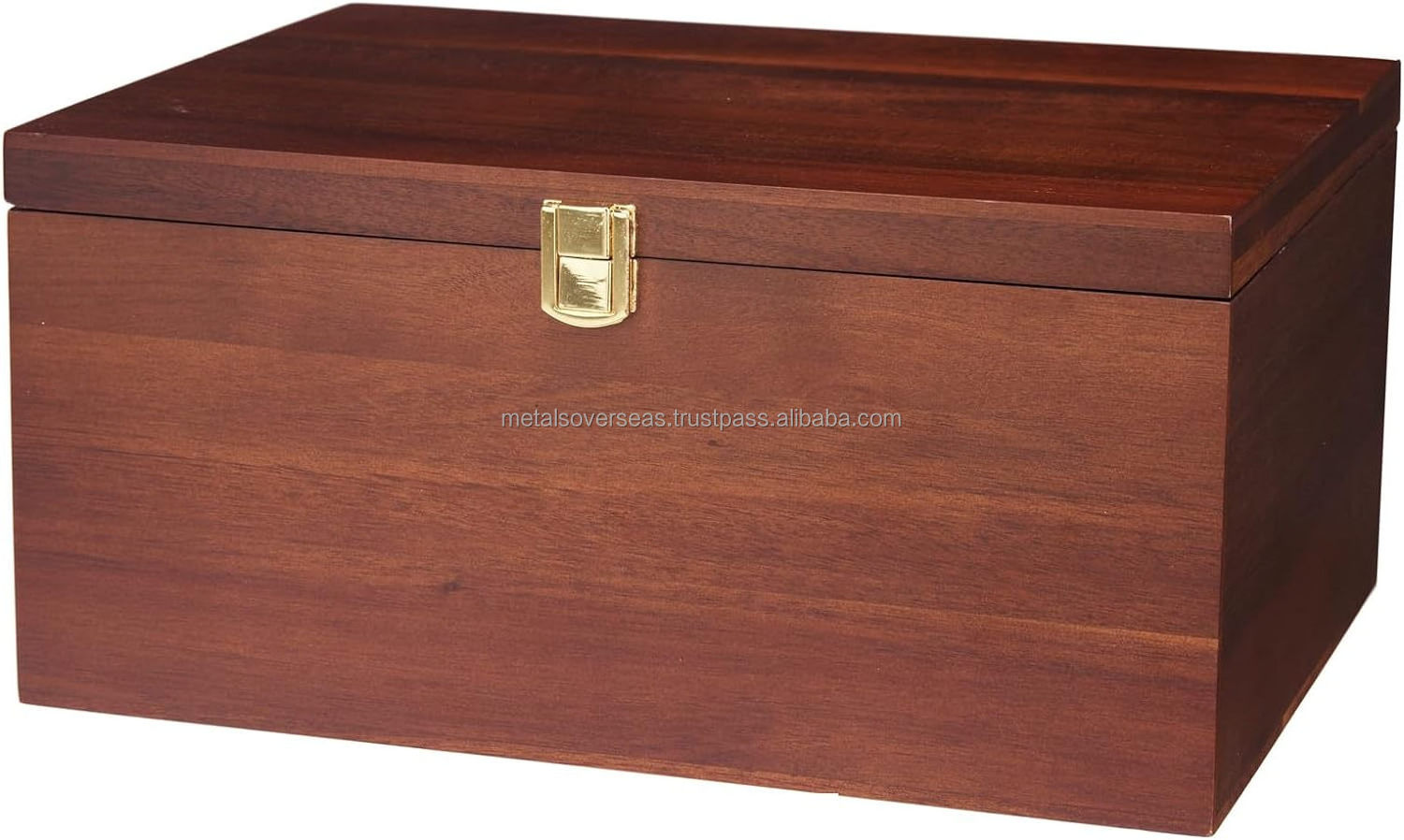 Large Wooden Storage Box Box with Lid for Home Decor Ideal for Keepsakes Trinkets Jewelry 12.5x9.4x6.1 IN