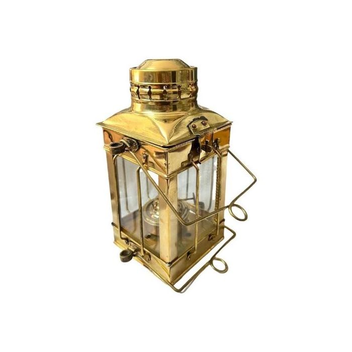 Best Selling Antique Design Handmade Brass Oil Lamp for Ship Outing Use with Custom Service Provided