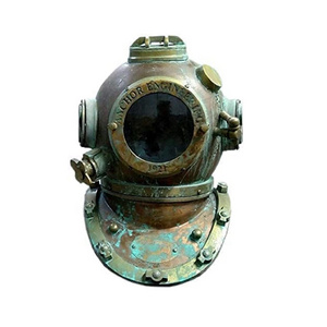 Vintage Rare Antique Diving Helmet  Mark V Divers Diving Heavy Helmet  deep Sea Divers Anchor Engineering Helmet Rustic