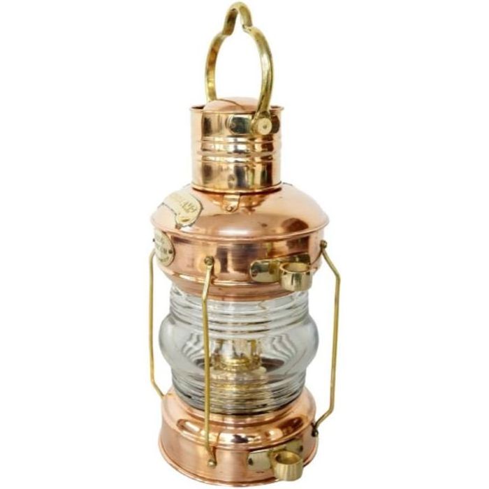 Best Selling Antique Design Handmade Brass Oil Lamp for Ship Outing Use with Custom Service Provided