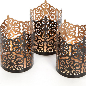 Luxurious & Attractive Design Metal Tabletop Decorate Votive Candle Stand Votive Candle Holder Tea Light Holder Black Finished