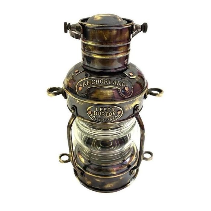 Best Selling Antique Design Handmade Brass Oil Lamp for Ship Outing Use with Custom Service Provided