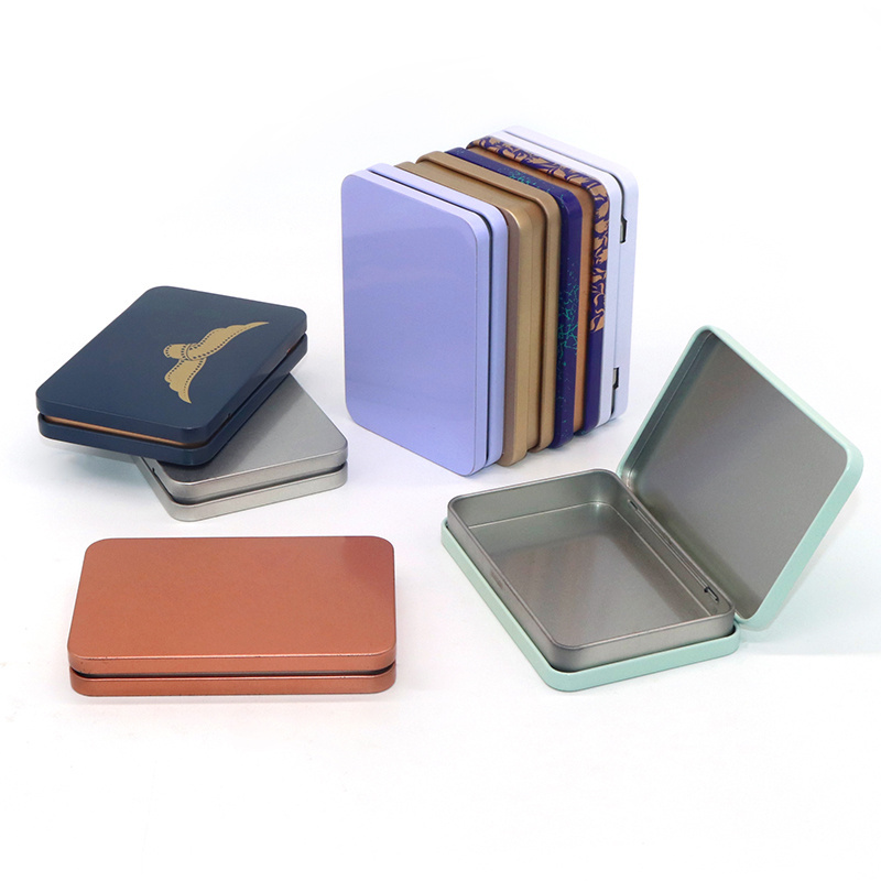 High Quality air tight tin box metal stash tin box tobacco metal tin box with hinged lid black