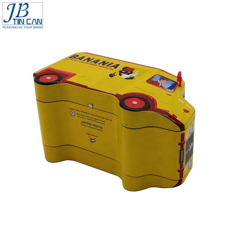 Wholesale car shaped money coin saving bank tin box saving money metal tin can