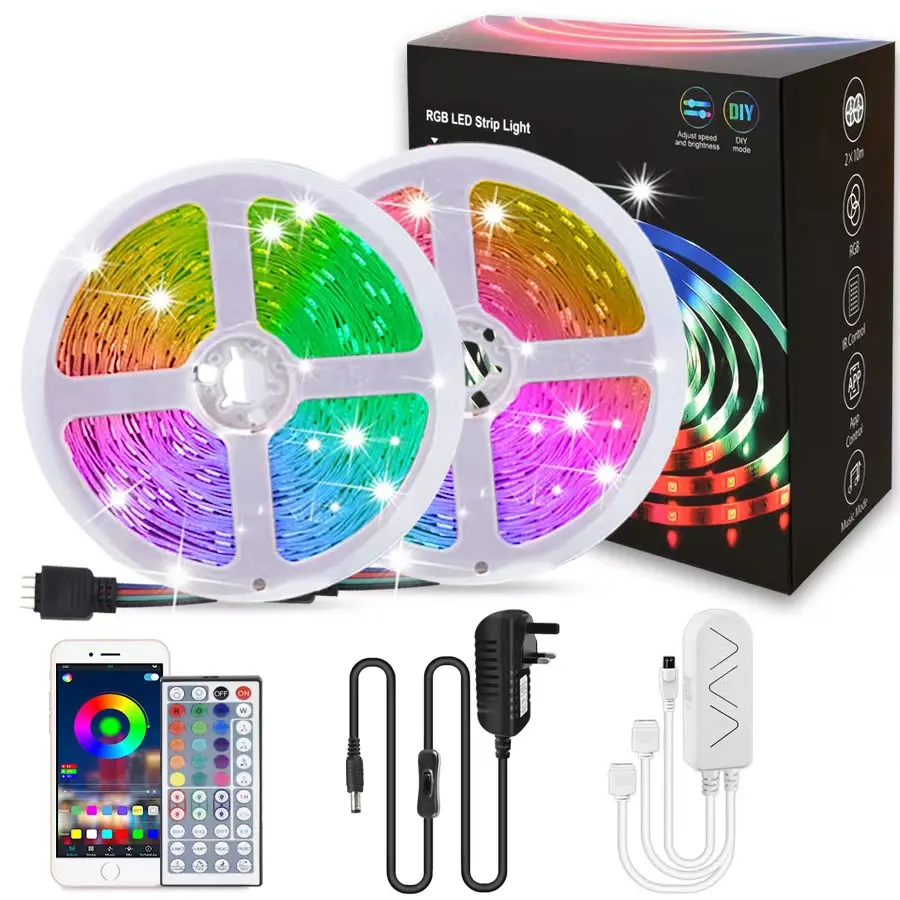 RGB Dream Color 60LEDs/m smart Led Strip Lights With Music App Color Changing Control Lighting For Bedroom SMD LED Strip