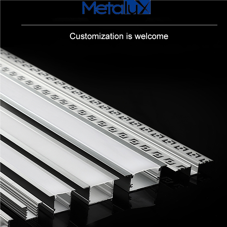 Custom Led Strip Profile Channel Light Diffuser Corner Extrusion Channel Led Aluminium Profile For Led Strip