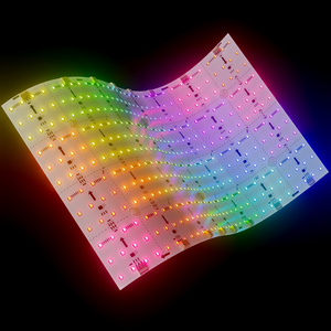 Flexible 24v Magic Dream Color RGB Addressable Cuttable 288 LEDs/m SMD 5050 Bend LED Sheet Light Panel For Screen Imagic Parrern