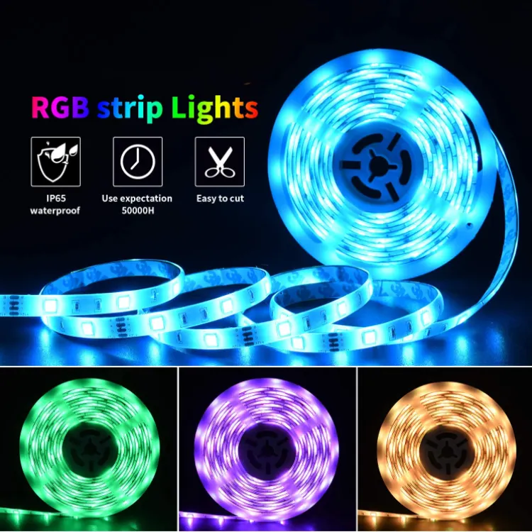 RGB Dream Color 60LEDs/m smart Led Strip Lights With Music App Color Changing Control Lighting For Bedroom SMD LED Strip