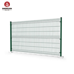 Factory Outlet High Quality Convenient Assembly Garden Privacy Black Powder Coated 3D Bending Welded  Fence