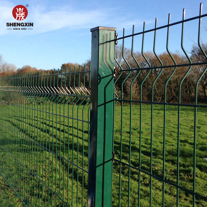 Wholesale High Quality Pvc Coated 6X6 Concrete Reinforcing Welded Garden 3D Curvy Wire Mesh Fence Panel