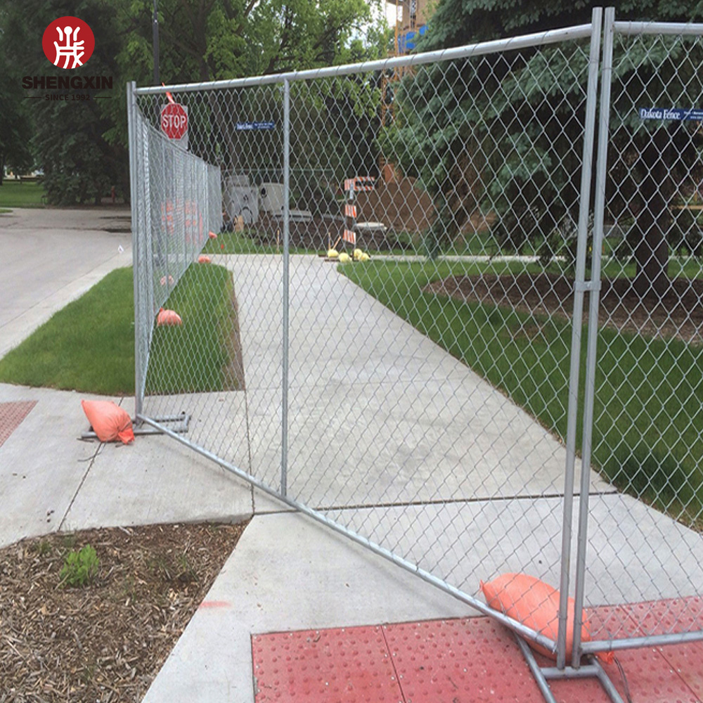 American Standard Portable 6X12 Chain Link Construction Fence Temporary Used Chain Link Fence Panels 6X10 Temporary Mobile Fence