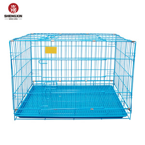 Pet Cage Durable Black Blue Pink Metal Dog Cat Cage For Small Middle And Large Size Pets