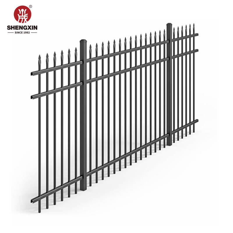 modern galvanized and powder coated tubular steel picket fence design philippines