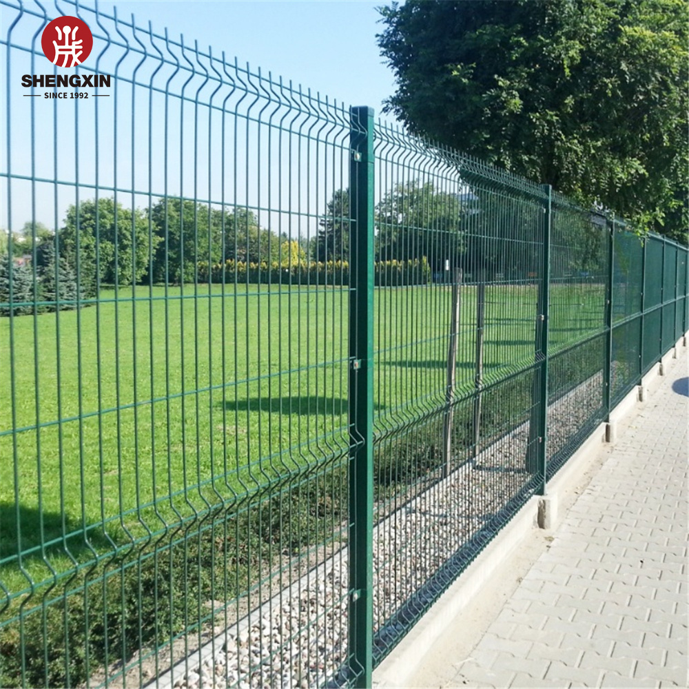 High Quality Outdoor Retractable Cyclone PVC Coated 3D Wire Mesh Fence