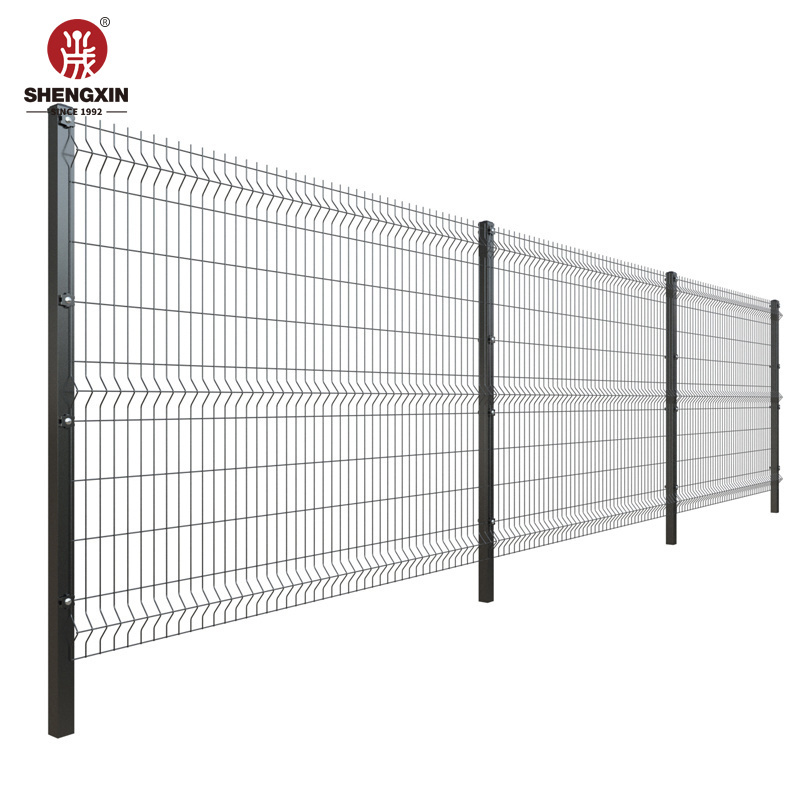 3D Curvy Galvanized Welded Wire Mesh Fence Triangle Mesh 3D Fence