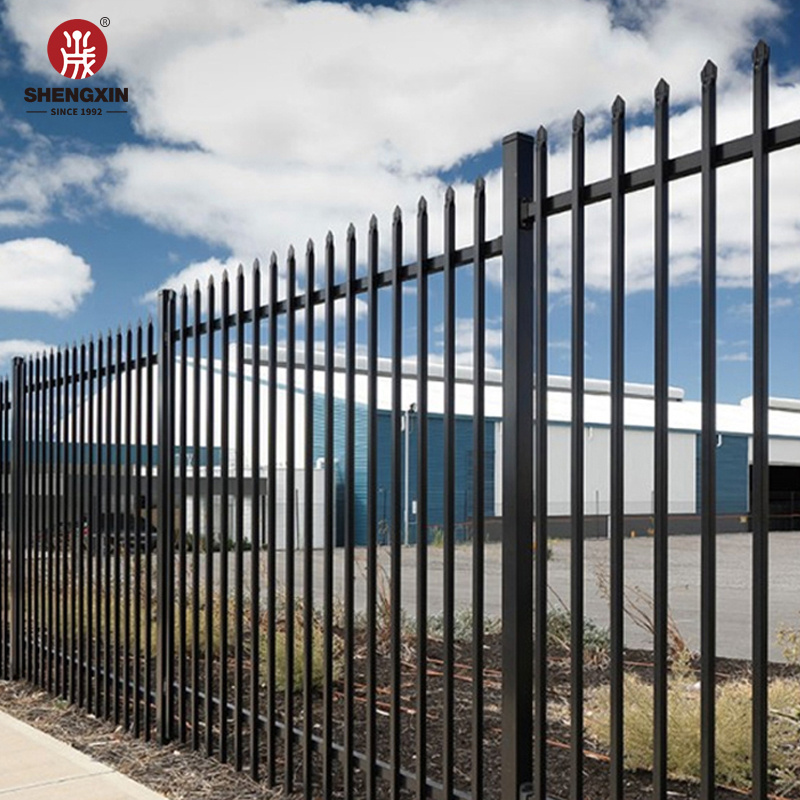 modern galvanized and powder coated tubular steel picket fence design philippines