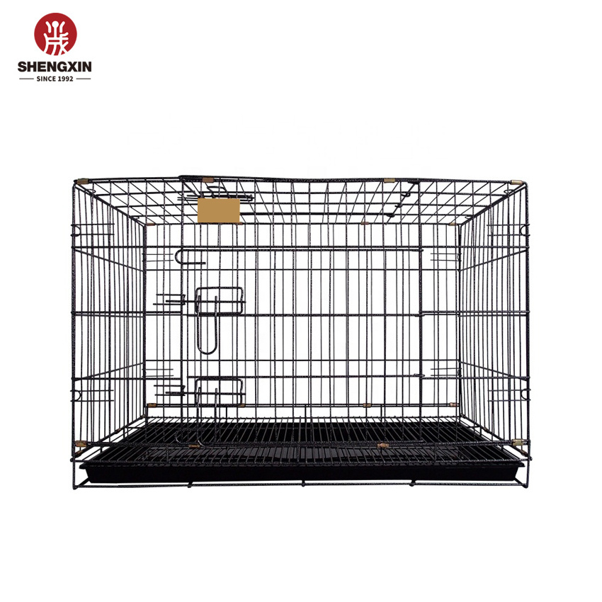 Pet Cage Durable Black Blue Pink Metal Dog Cat Cage For Small Middle And Large Size Pets