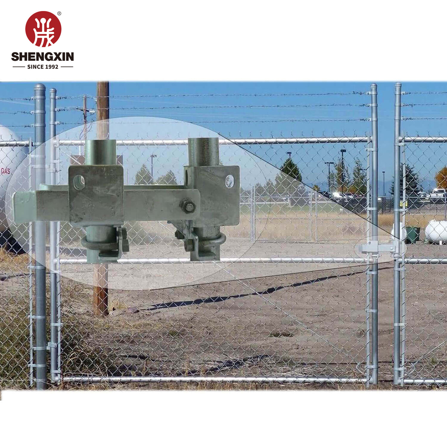 Fitting & Accessories For Chain Link Fence Chain Link Double Gate Commercial Strong Arm Latches