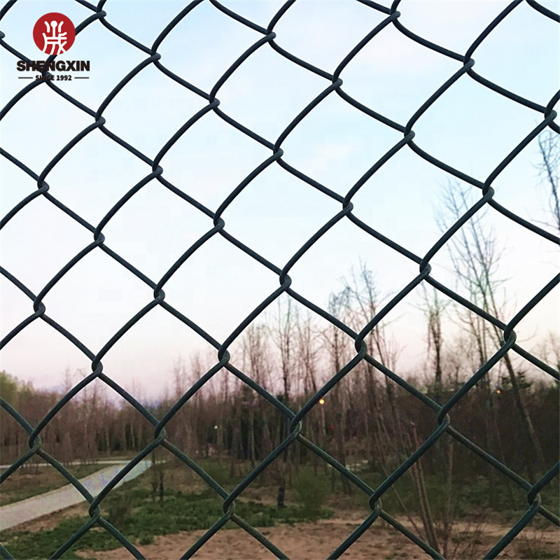 Anping High Quality Used chain link wire mesh hot dipped galvanized pvc coated Chain Link Fence