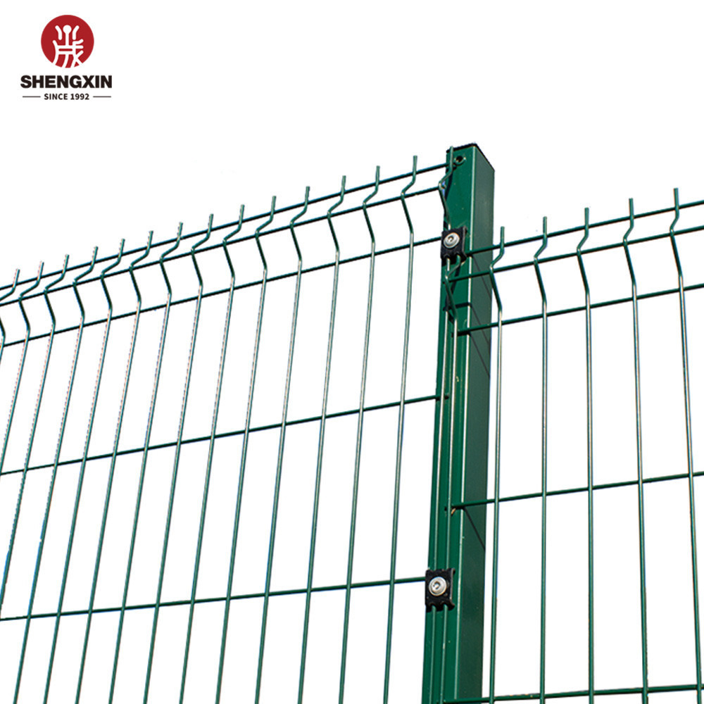 Wholesale High Quality Pvc Coated 6X6 Concrete Reinforcing Welded Garden 3D Curvy Wire Mesh Fence Panel