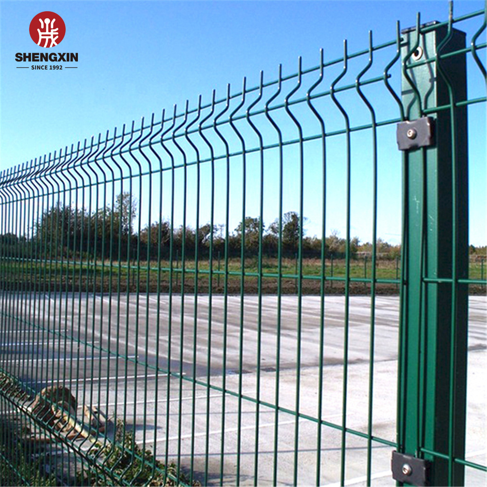 pvc coated euro mesh garden fence gate/ green pvc mesh fence