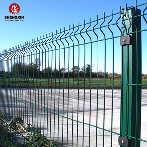 pvc coated euro mesh garden fence gate/ green pvc mesh fence