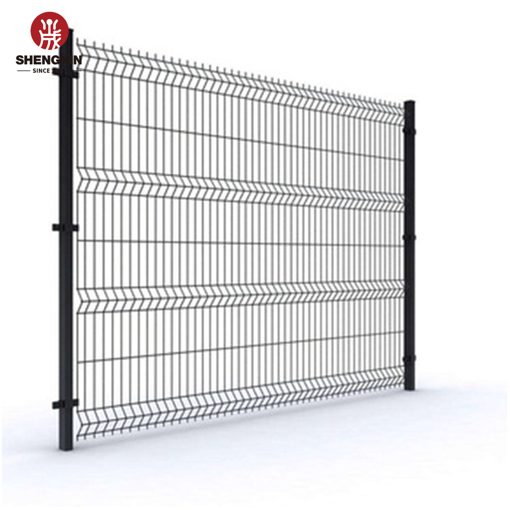 pvc coated euro mesh garden fence gate/ green pvc mesh fence